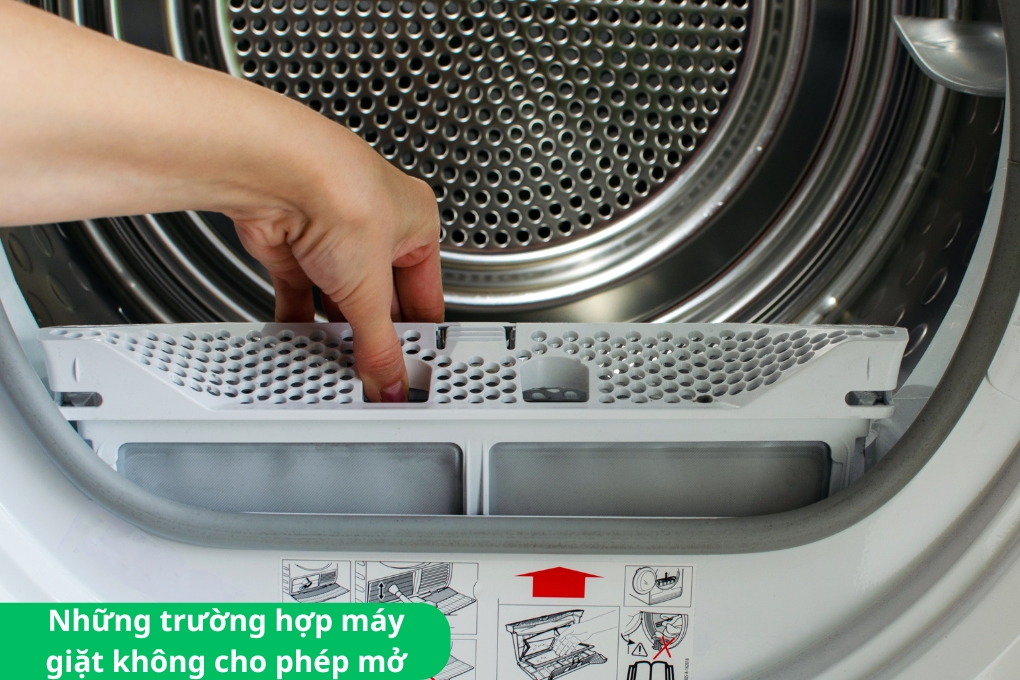 Các bước khắc phục máy giặt Electrolux không mở được cửa