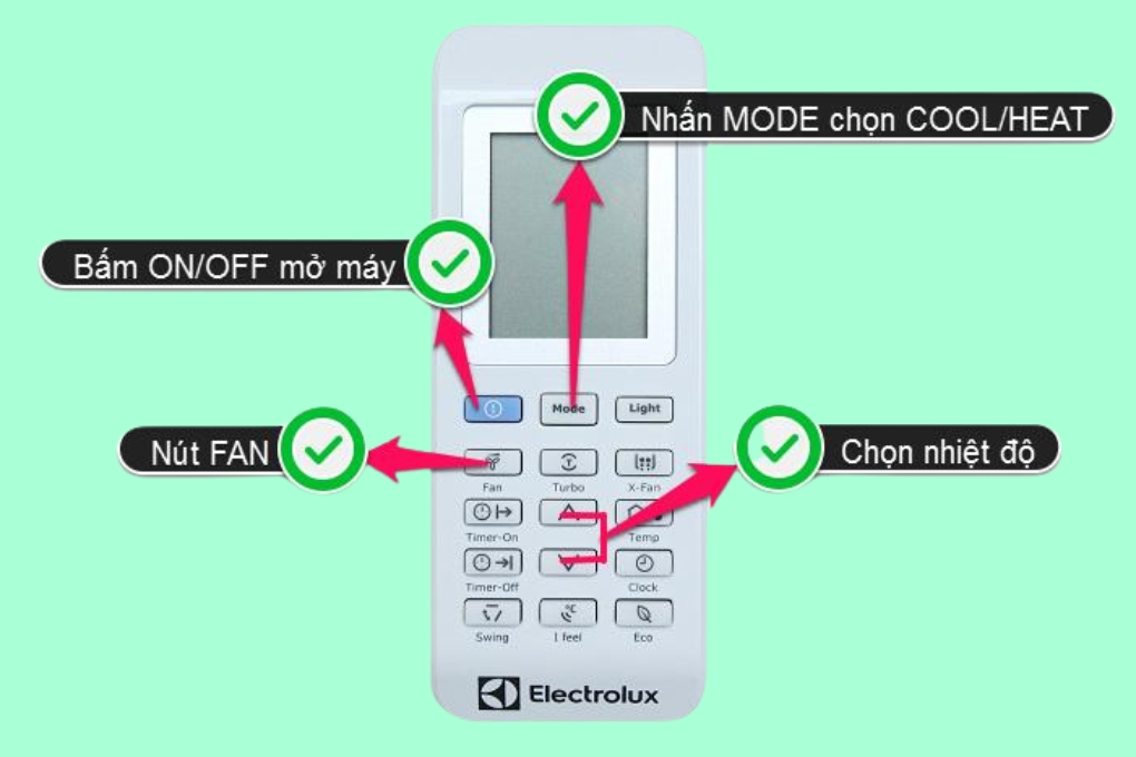 Hướng dẫn các chế độ thường gặp trên remote máy lạnh
