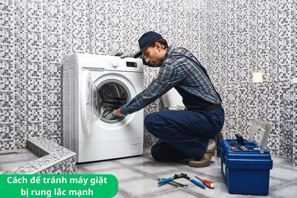 Cách khắc phục máy giặt bị rung lắc mạnh