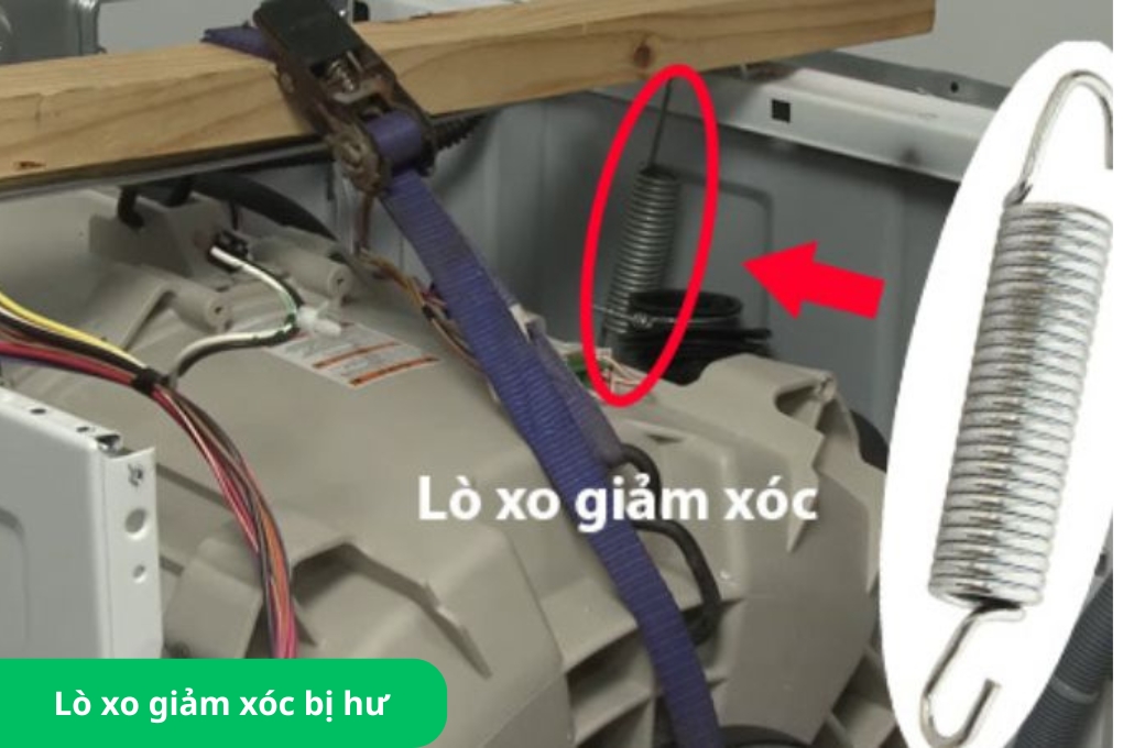 Cách khắc phục máy giặt bị rung lắc mạnh