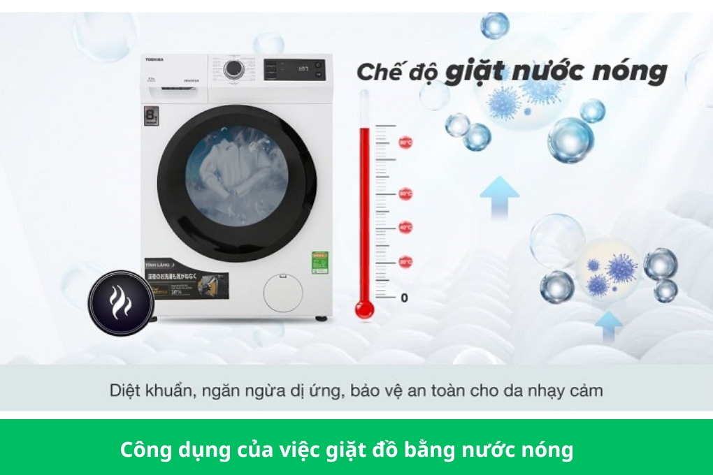 Chế độ giặt nước nóng trên máy giặt là gì? Có ưu điểm gì?