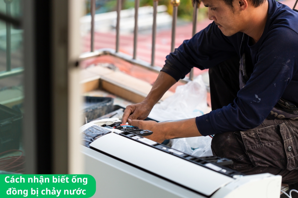 máy lạnh bị chảy nước