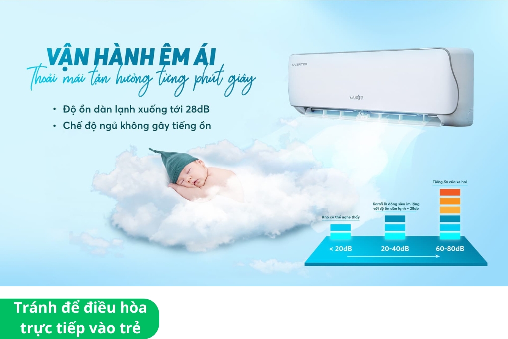 Trẻ sơ sinh nằm điều hòa có tốt không?